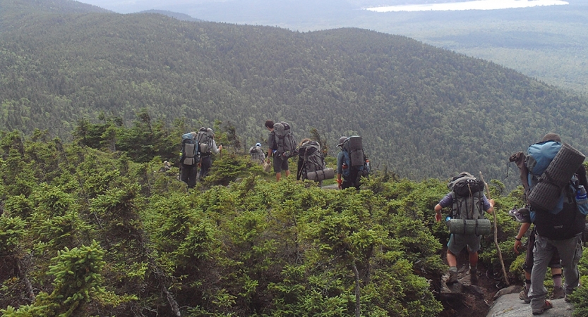 backpacking expedition for young adults